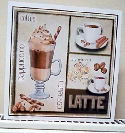 8x8 Which Coffee? Mini Decoupage Kit - x5 A4 Sheets  by Benita Jenkinson