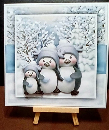 Quick Card Cute Penquins by Benita Jenkinson