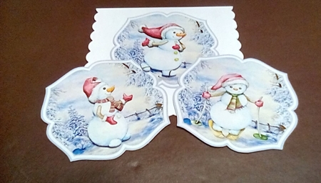 Happy snowmen toppers by Benita Jenkinson