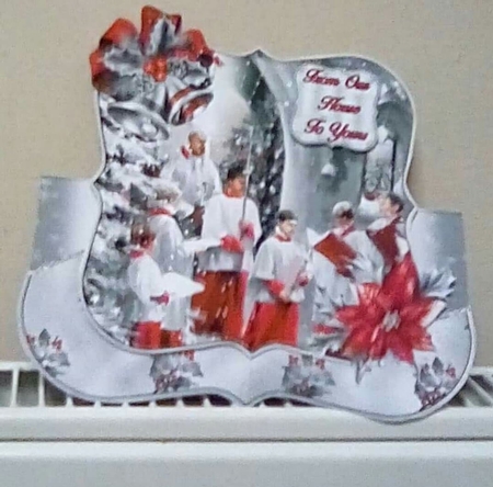 Christmas Choir Shaped Over The Edge Kit #4   by Benita Jenkinson