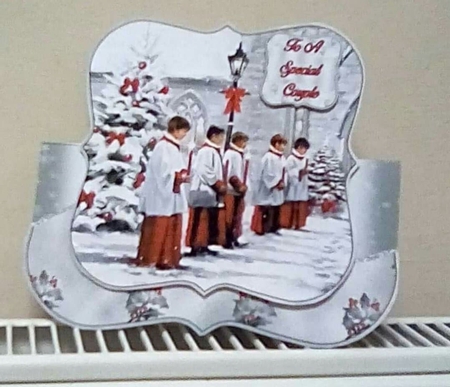 Christmas Choir Shaped Over The Edge Kit #5   by Benita Jenkinson