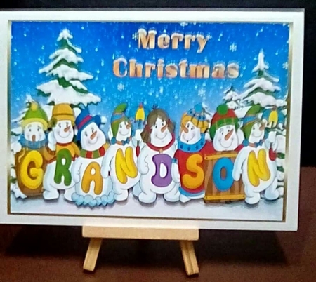 SNOWMEN NAMES A5 - GRANDSON by Benita Jenkinson