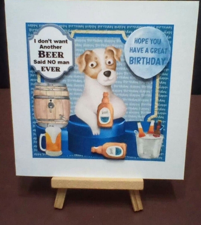 Birthday beer insert 2 by Benita Jenkinson