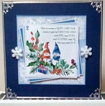 6inch Snowmen 1 Card Front by Benita Jenkinson