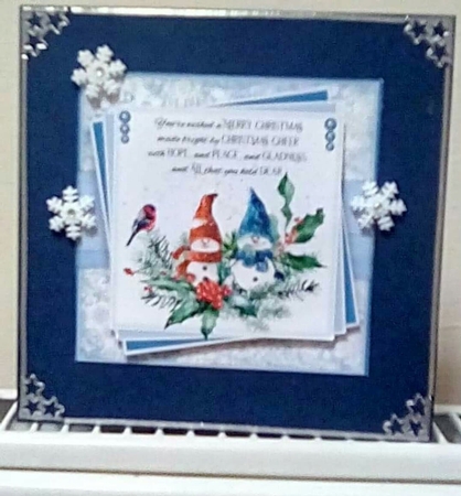 6inch Snowmen 2 Card Front by Benita Jenkinson