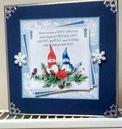 6inch Snowmen 3 Card Front by Benita Jenkinson