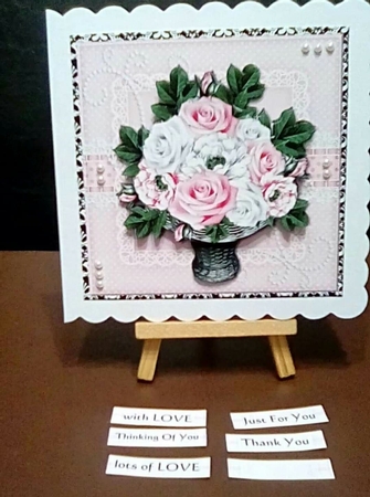 Roses Basket Mini Kit by Benita Jenkinson