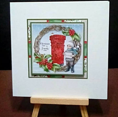 Christmas Robin Bumper Kit card size 6 x 6 by Benita Jenkinson