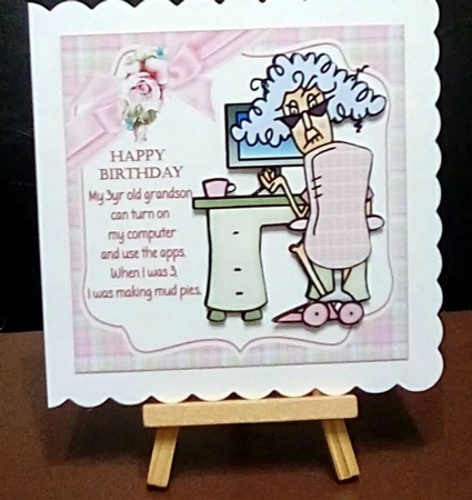 8x8 Stella about her grandson mini kit by Benita Jenkinson