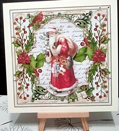 Vintage Christmas Card by Benita Jenkinson