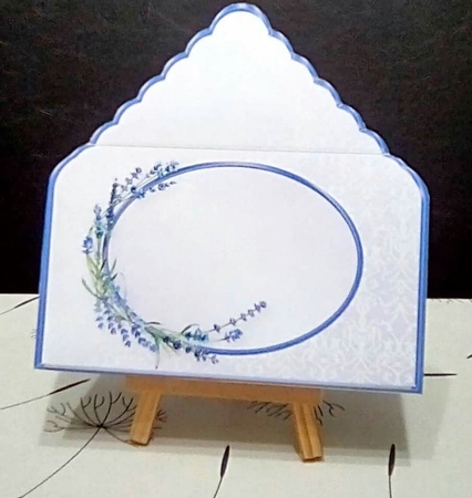 Lavender Fields - Stand-up Diamond Pyramid Card and Envelope Mini Kit by Benita Jenkinson