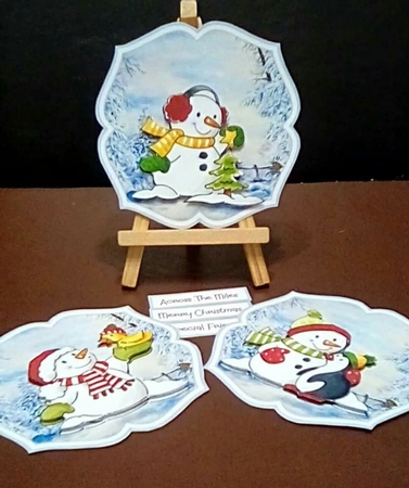 Winter snowman and friends toppers by Benita Jenkinson