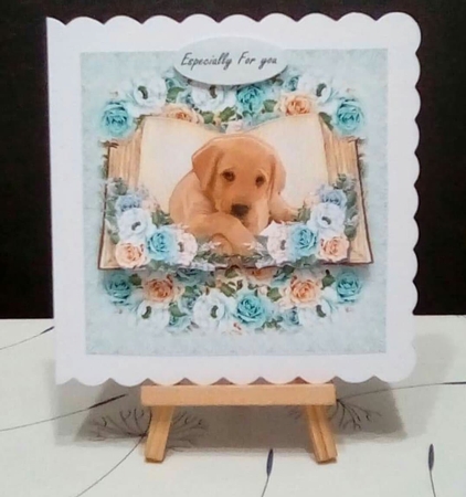 Book Cute Puppy & Roses Mini Kit by Benita Jenkinson