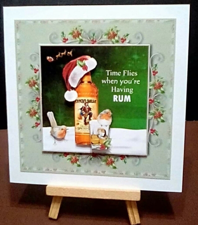 Time flies when youre having RUM 6 x 6 by Benita Jenkinson