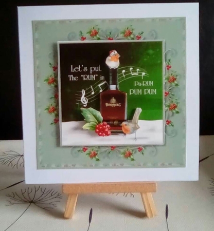 Lets put the Rum in Pa-Rum Pum Pum 6 x 6 by Benita Jenkinson