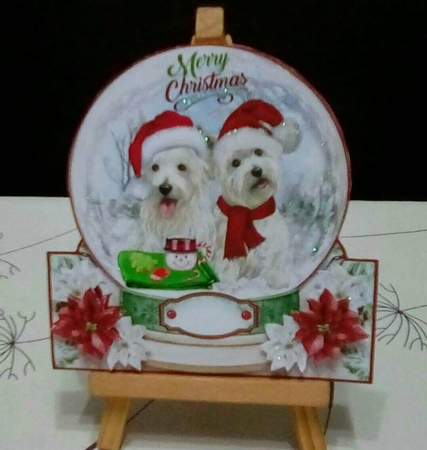 Festive Friends Snow Globe 03 Shaped Mini Page Kit by Benita Jenkinson