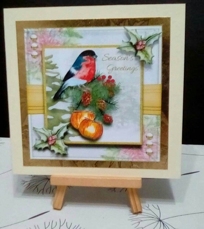 8x8 Christmas Candle & Bird Mini Kit - x4 A4 sheets  by Benita Jenkinson