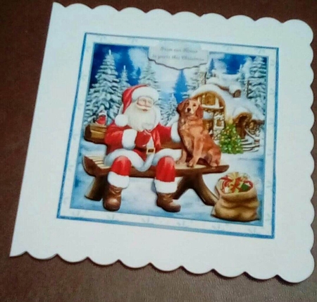 GOLDEN RETRIEVER - PRESENT FROM SANTA by Benita Jenkinson