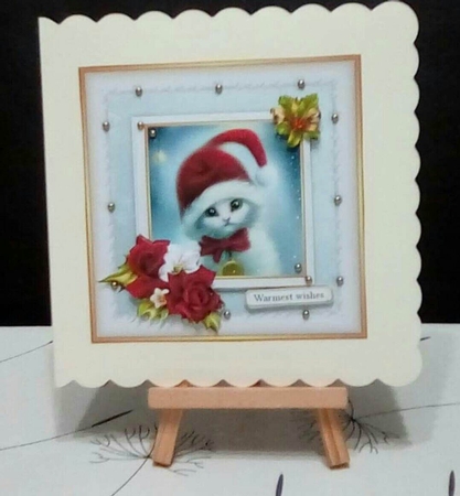 Christmas Kitty mini kit by Benita Jenkinson