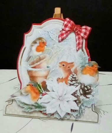 Christmas is in the Air 2 Shaped 6x6 Card & Envelope Kit by Benita Jenkinson
