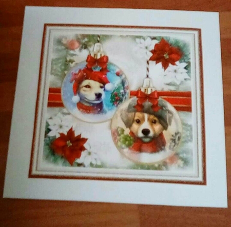 Dog Lovers Christmas Baubles 04 Mini Page Kit  by Benita Jenkinson