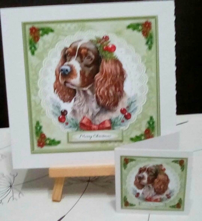 Lovely Spaniel Holiday Topper by Benita Jenkinson