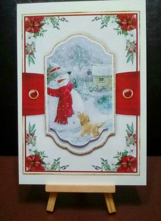 Mr Snowman 7.5x5.5 inch Bumper Set by Benita Jenkinson