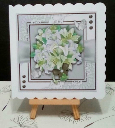 8x8 Mini Kit, Beautiful White Bouquet  by Benita Jenkinson