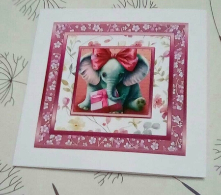 SC Cute elephant birthday gift by Benita Jenkinson