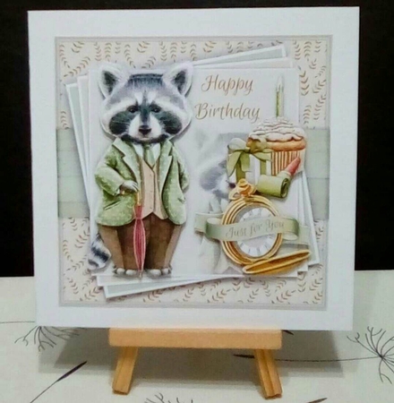 Birthday Raccoon Mini Kit by Benita Jenkinson