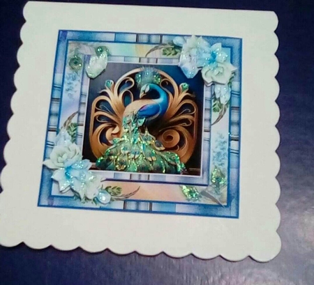 Beautiful Peacock Mini Page Kit by Benita Jenkinson