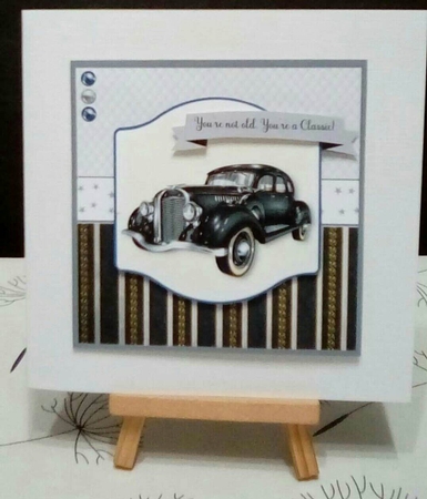 7 Inch Square Card Mini Kit -  Classic Car #1 by Benita Jenkinson