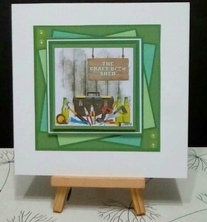 7 inch mini-kit birthday card - DIY Shed by Benita Jenkinson