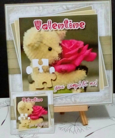 You Complete Me Card Front by Benita Jenkinson