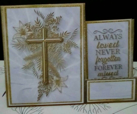 Easter & Sympathy Lily Cross Side Step by Benita Jenkinson