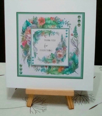 Beautiful Florals - 7x7 Inch Square Card Mini-Kit - Makes 8 Cards by Benita Jenkinson
