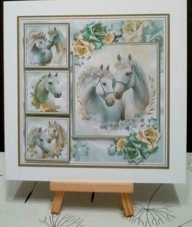 Beautiful White Horses Mini Page Kit by Benita Jenkinson