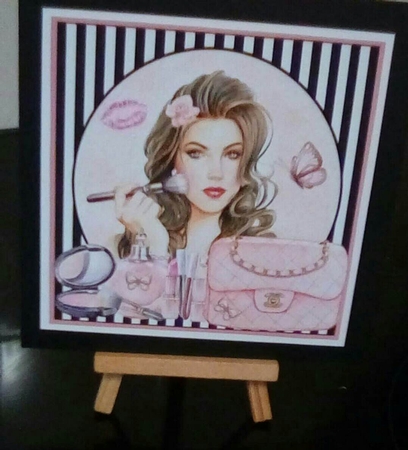 Beauty Glamour Girl Card by Benita Jenkinson