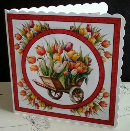 Barrow full of tulips mini kit by Benita Jenkinson