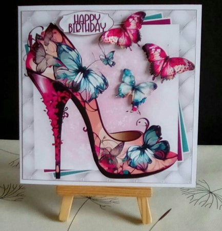 Butterfly Shoes Bumper Kit #1 **INCLUDES A CARD FRONT WITH JUST THE SHOE** by Benita Jenkinson