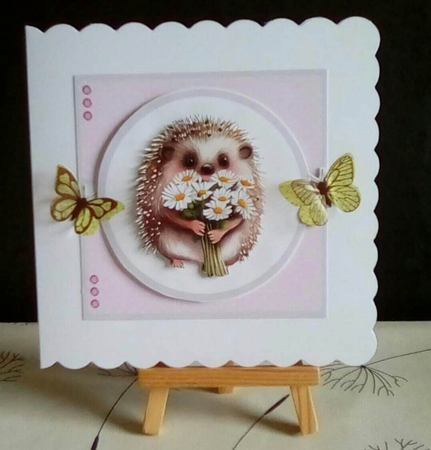 Sending you Flowers - Makes 4 Cards (7x7 Inch square card kit) by Benita Jenkinson