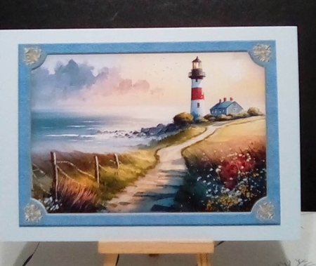 Masculine Lighthouse Cards Kit 2 by Benita Jenkinson