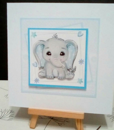 Baby Bumper Kit #1 - Makes 4 cards (7x7 inch square card kits) by Benita Jenkinson