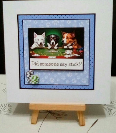 Poker Faced (7x7 inch square card kit) by Benita Jenkinson