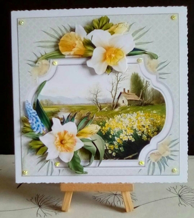 8x8 field of daffodils mini kit by Benita Jenkinson