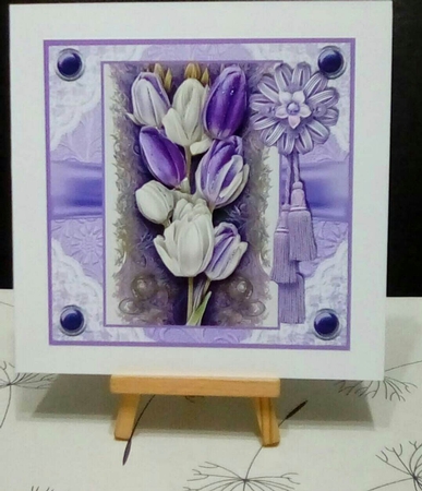 Purple tulips by Benita Jenkinson