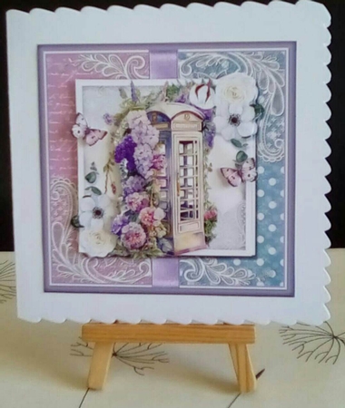 Telephone with Flowers full Topper Kit  by Benita Jenkinson