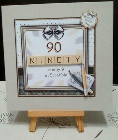 90 Is Only 9 In Scrabble (Male) by Benita Jenkinson