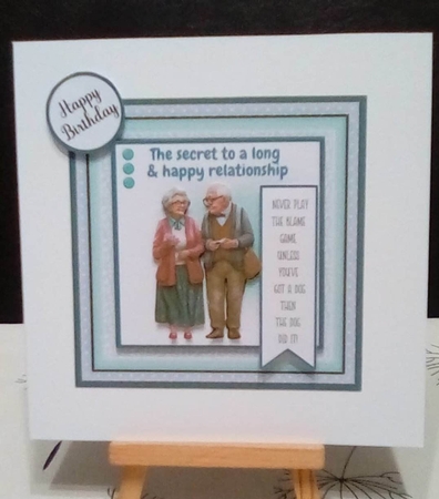 Long and Happy Relationship #4 (7x7 inch square card kit) by Benita Jenkinson