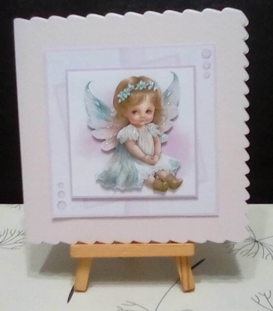 Angel Eyes #3 (7x7 Inch Square Card Kit) by Benita Jenkinson